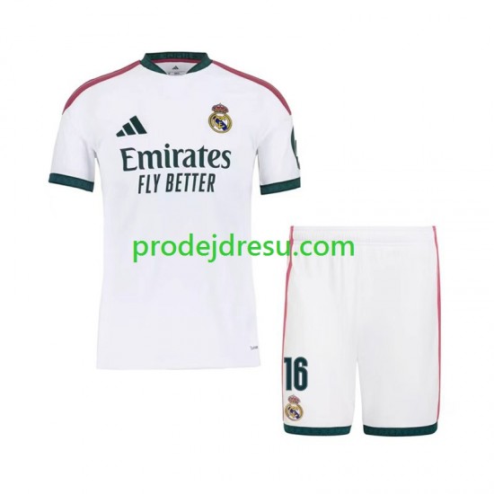 Real Madrid Dresy Fotbal Ibrahima Konate 16 Dětský Domácí 2026-2027 Krátký rukáv