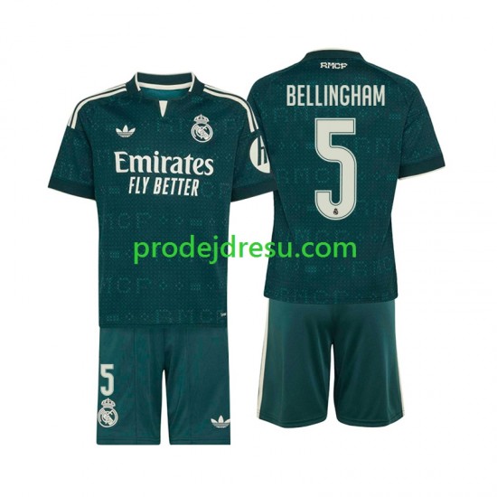 Real Madrid Dresy Fotbal Jude Bellingham 5 Dětský Venkovní 2026-2027 Krátký rukáv