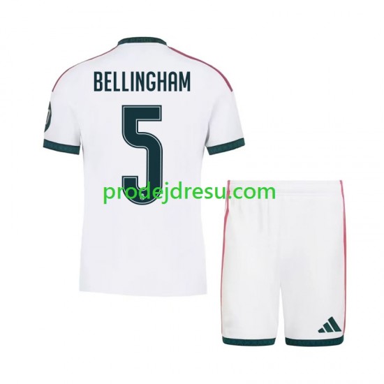 Real Madrid Dresy Fotbal Jude Bellingham 5 Dětský Domácí 2026-2027 Krátký rukáv