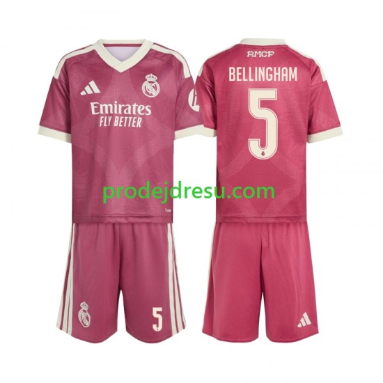 Real Madrid Dresy Fotbal Jude Bellingham 5 Dětský Alternativní 2026-2027 Krátký rukáv