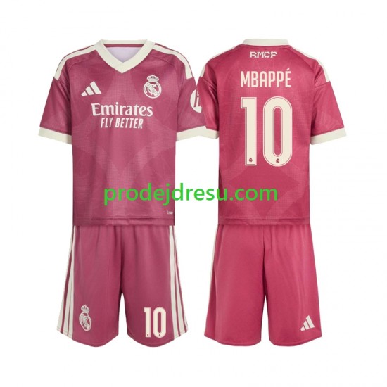 Real Madrid Dresy Fotbal Mbappé Kylian 10 Dětský Alternativní 2026-2027 Krátký rukáv
