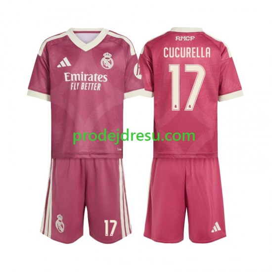 Real Madrid Dresy Fotbal Marc Cucurella 17 Dětský Alternativní 2026-2027 Krátký rukáv