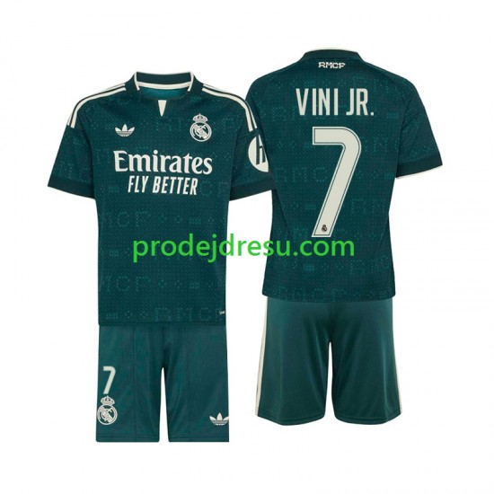 Real Madrid Dresy Fotbal Vinicius Junior 7 Dětský Venkovní 2026-2027 Krátký rukáv