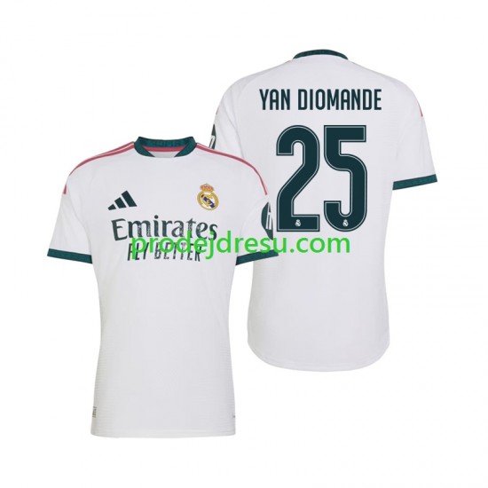 Real Madrid Dresy Fotbal Yan Diomande 25 Muž Domácí 2026-2027 Krátký rukáv