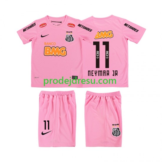 Dresy Fotbal Santos Neymar JR 11 2012 2013 Retro Dětský Čtvrtý Krátký rukáv
