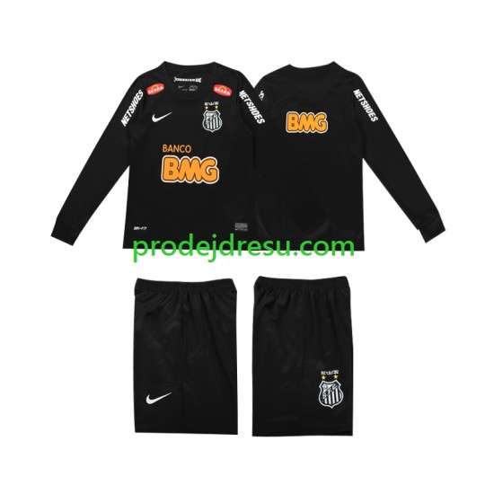 Dresy Fotbal Santos Classic 2012 2013 Retro Dětský Venkovní Dlouhý rukáv