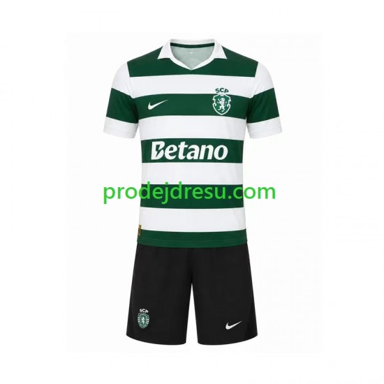 Sporting CP Dresy Fotbal Dětský Domácí 2026-2027 Krátký rukáv