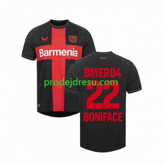 Bayer 04 Leverkusen Dresy Fotbal Victor Boniface 22 Muž Domácí 2023-2024 Krátký rukáv