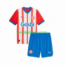 Dresy Fotbal Girona Dětský Domácí 2023-2024 Krátký rukáv