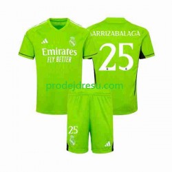 Real Madrid Dresy Fotbal Kepa Arrizabalaga 25 Brankářské Dětský Domácí 2023-2024 Krátký rukáv
