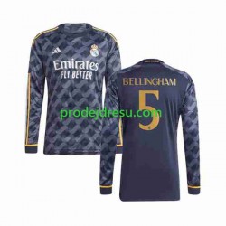 Real Madrid Dresy Fotbal Jude Bellingham 5 Muž Venkovní 2023-2024 Dlouhý rukáv