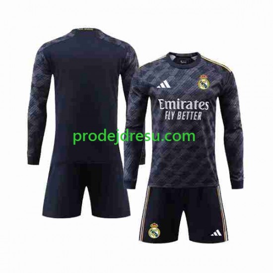 Real Madrid Dresy Fotbal Dětský Venkovní 2023-2024 Dlouhý rukáv