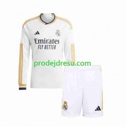Real Madrid Dresy Fotbal Dětský Domácí 2023-2024 Dlouhý rukáv