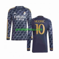 Real Madrid Dresy Fotbal Modrić Luka 10 Muž Venkovní 2023-2024 Dlouhý rukáv