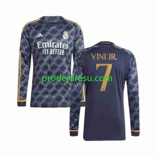 Real Madrid Dresy Fotbal Vini Jr 7 Muž Venkovní 2023-2024 Dlouhý rukáv