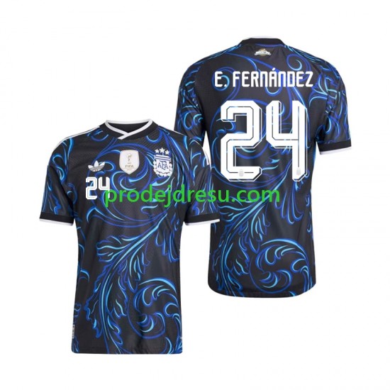 Argentina Dresy Fotbal Enzo Fernandez 24 Muž Venkovní World Cup 2026 Krátký rukáv