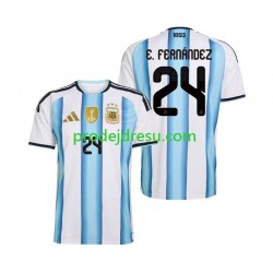 Argentina Dresy Fotbal Enzo Fernandez 24 Muž Domácí World Cup 2026 Krátký rukáv