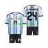 Argentina Dresy Fotbal Enzo Fernandez 24 Dětský Domácí World Cup 2026 Krátký rukáv