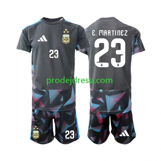 Argentina Dresy Fotbal Emiliano Martinez 23 Brankářské Dětský Domácí World Cup 2026 Krátký rukáv