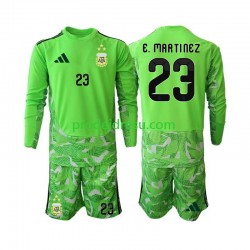 Argentina Dresy Fotbal Emiliano Martinez 23 Brankářské Dětský Alternativní World Cup 2026 Dlouhý rukáv