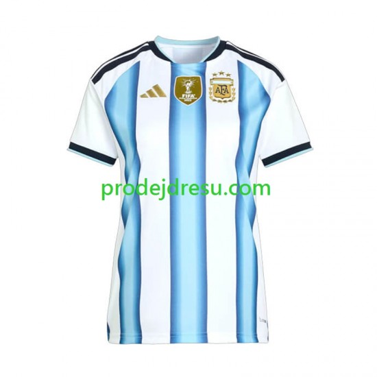 Argentina Dresy Fotbal Žena Domácí World Cup 2026 Krátký rukáv