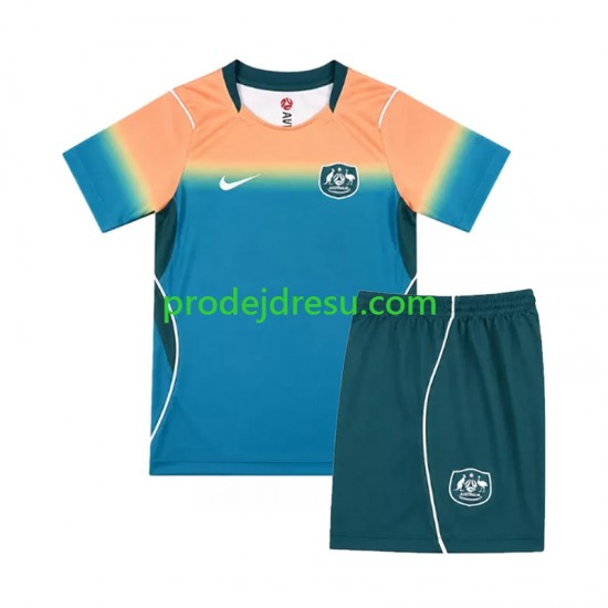 Austrálie Dresy Fotbal Dětský Venkovní World Cup 2026 Krátký rukáv