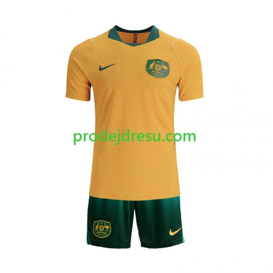 Austrálie Dresy Fotbal Dětský Domácí World Cup 2026 Krátký rukáv