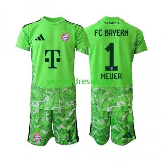 FC Bayern Mnichov Dresy Fotbal Manuel Neuer 1 Brankářské Dětský Domácí 2026-2027 Krátký rukáv