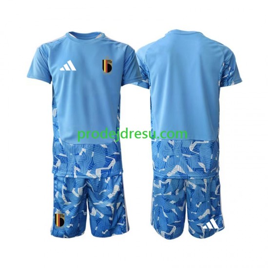 Belgie Dresy Fotbal Brankářské Dětský Domácí World Cup 2026 Krátký rukáv