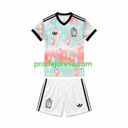 Belgie Dresy Fotbal Dětský Venkovní World Cup 2026 Krátký rukáv