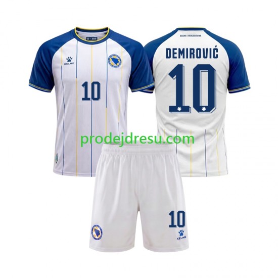 Bosna a Hercegovina Dresy Fotbal Ermedin Demirovic 10 Dětský Venkovní World Cup 2026 Krátký rukáv