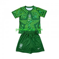 Brazílie Dresy Fotbal Brankářské Dětský Venkovní World Cup 2026 Krátký rukáv