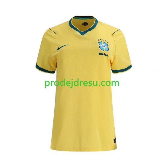 Brazílie Dresy Fotbal Žena Domácí World Cup 2026 Krátký rukáv