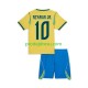 Brazílie Dresy Fotbal Neymar JR 10 Dětský Domácí World Cup 2026 Krátký rukáv