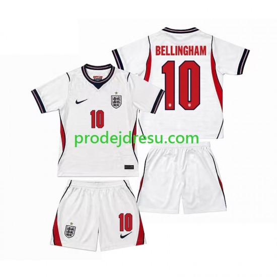 Anglie Dresy Fotbal Jude Bellingham 10 Dětský Domácí World Cup 2026 Krátký rukáv