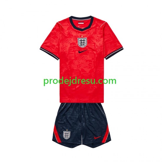 Anglie Dresy Fotbal Dětský Venkovní World Cup 2026 Krátký rukáv