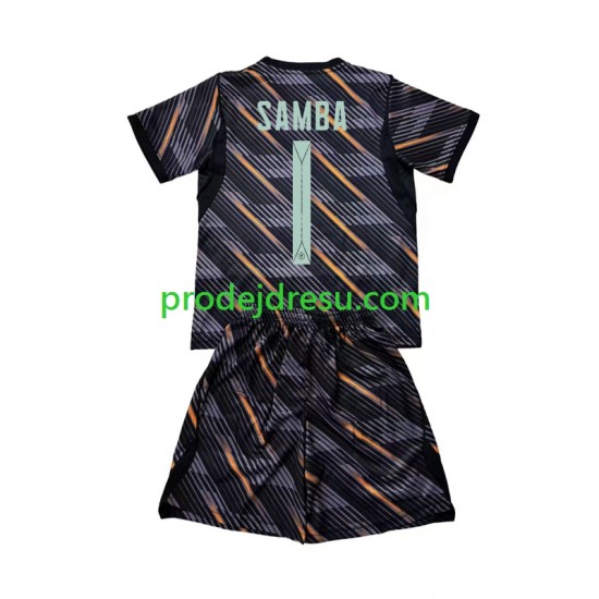 Francie Dresy Fotbal Brice Samba 1 Brankářské Dětský Domácí World Cup 2026 Krátký rukáv