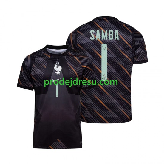 Francie Dresy Fotbal Brice Samba 1 Brankářské Muž Domácí World Cup 2026 Krátký rukáv