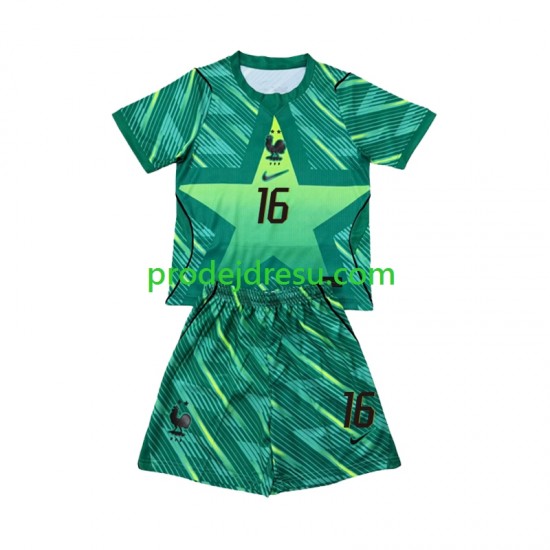 Francie Dresy Fotbal Mike Maignan 16 Brankářské Dětský Alternativní World Cup 2026 Krátký rukáv