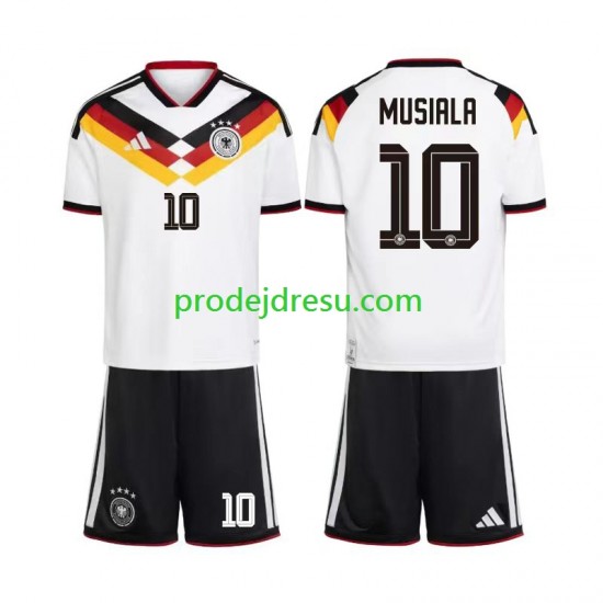 Německo Dresy Fotbal Jamal Musiala 10 Dětský Domácí World Cup 2026 Krátký rukáv