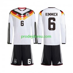 Německo Dresy Fotbal Joshua Kimmich 6 Dětský Domácí World Cup 2026 Dlouhý rukáv