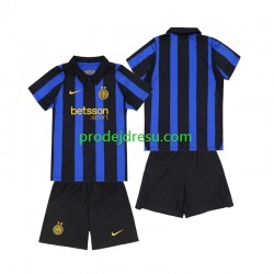Inter Milán Dresy Fotbal Dětský Domácí 2026-2027 Krátký rukáv