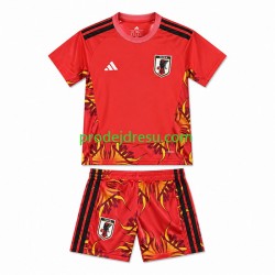 Japonsko Dresy Fotbal Brankářské Dětský Domácí World Cup 2026 Krátký rukáv