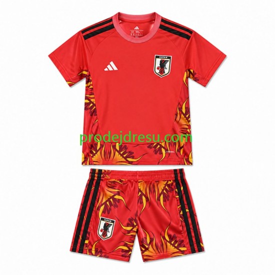 Japonsko Dresy Fotbal Brankářské Dětský Domácí World Cup 2026 Krátký rukáv