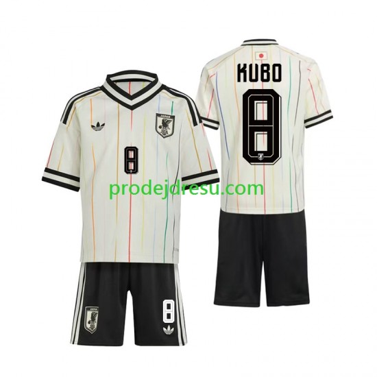 Japonsko Dresy Fotbal Kubo 8 Dětský Venkovní World Cup 2026 Krátký rukáv