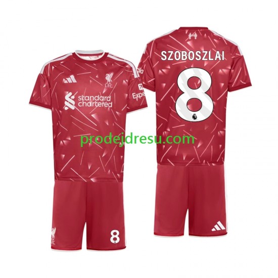 Liverpool Dresy Fotbal Dominik Szoboszlai 8 Dětský Domácí 2026-2027 Krátký rukáv