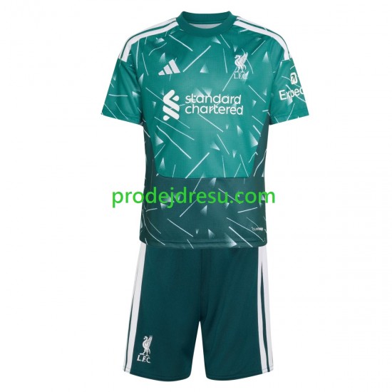 Liverpool Dresy Fotbal Brankářské Dětský Domácí 2026-2027 Krátký rukáv