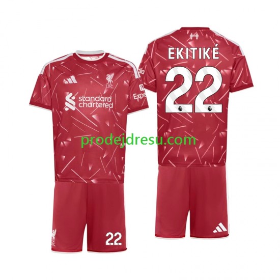 Liverpool Dresy Fotbal Hugo Ekitike 22 Dětský Domácí 2026-2027 Krátký rukáv