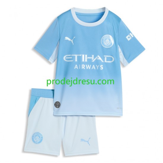 Manchester City Dresy Fotbal Dětský Domácí 2026-2027 Krátký rukáv