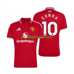 Manchester United Dresy Fotbal Matheus Cunha 10 Muž Domácí 2026-2027 Krátký rukáv